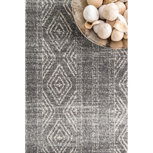  NuLOOM nuLOOM Grey Sarina Diamonds Rug, 5 Feet by 7 Feet 5 Inches