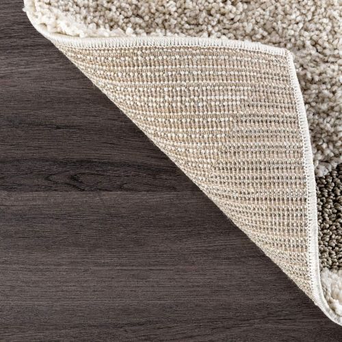  NuLOOM nuLOOM OZSG08A Soft and Plush Shaggy Curves Caroyln Shag Rug, 5 3 x 7 6, Cream