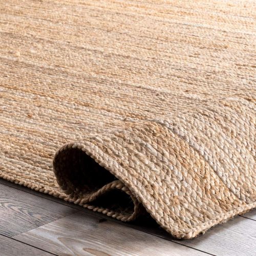  NuLOOM nuLOOM Natural Hand Woven Rigo Jute rug Area Rug, 8 x 10