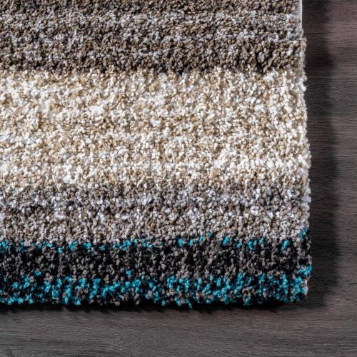  NuLOOM nuLOOM HJZOM1B Hand Tufted Classie Shag Rug, 6 x 9, Blue Multi