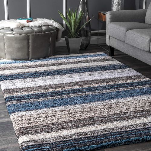  NuLOOM nuLOOM HJZOM1B Hand Tufted Classie Shag Rug, 6 x 9, Blue Multi