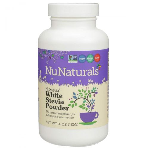  NuNaturals - NuStevia - White Stevia Powder - All-Purpose Sweetener - 5 Pound
