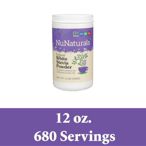  NuNaturals - NuStevia - White Stevia Powder - All-Purpose Sweetener - 5 Pound