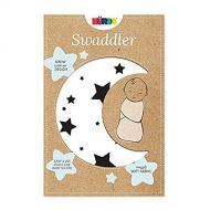 NuRoo Nuroo The Swaddler One Size for All Babies, Goodnight Stars 3-in-1 Swaddler in White/Navy