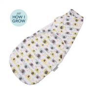 NuRoo Nuroo swaddler. Only grow with me design. Three sizes in one. fits 4-17lbs. up to 28 inches (Elephants)