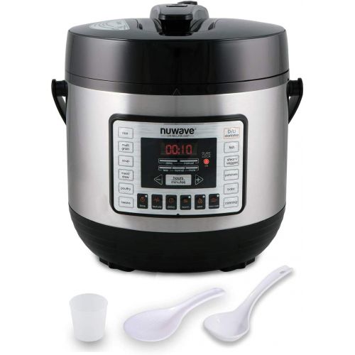  [아마존베스트]NUWAVE NUTRIPOT 6-Quart DIGITAL PRESSURE COOKER with Sure-Lock Safety System; Dishwasher-Safe Non-Stick Inner Pot; 11 Pre-Programmed Presets; Detachable Pressure Pot Lid for Easy C