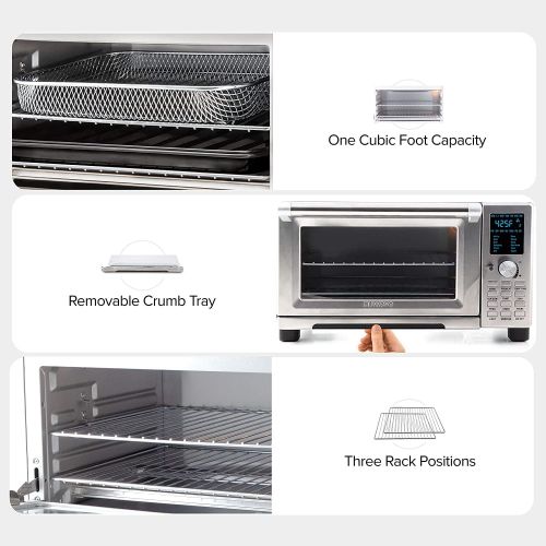  [아마존베스트]NUWAVE BRAVO XL 1800-Watt Convection Oven with Crisping and Flavor Infusion Technology (FIT) with Integrated Digital Temperature Probe for Perfect Results; 12 Programmed Presets; 3