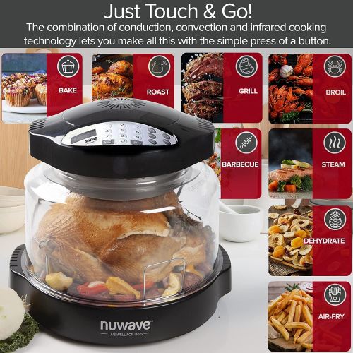  NUWAVE Oven Pro Plus Countertop Convection Oven with Triple Combo Cooking Power