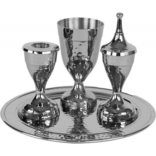  [아마존베스트]Nua Havdalah Set Hammered Nickel Plated 4 pc