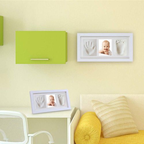  [아마존베스트]Nuaele Baby Hand and Footprint Keepsake, Non-Toxic Clay Photo Frame Registry Kit for Wall Mount & Desktop Mount Decor, Perfect Shower Gift for Newborn Boys & Girls and Little Pets | NO Mo