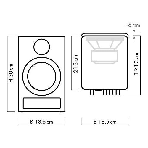  [아마존베스트]-Service-Informationen Nubert nuPro X-3000 RC Shelf Speakers Pair | Bluetooth Speaker aptX HD | Speaker Connection Wireless High Res | Active Boxes with 2 Way | High End Compact Speakers Black | Pack of