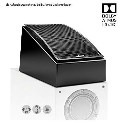  Nubert nuLine RS 54 Dolby Atmos Speaker Pair | Attached Speakers Suitable for Dolby Atmos & DTS:X | Passive Surround Boxes with 2 Way Made in Germany | Compact Speakers Black | Pac