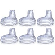 Nuby 6 Pack Replacement Silicone Spouts for the Nuby No Spill Easy Grip Cup