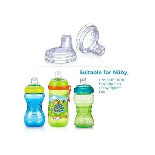  Nuby 6 Pack Replacement Silicone Spouts for the Nuby No Spill Easy Grip Cup