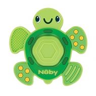 Nuby Teethe N' Pop Sensory Play Teether - BPA-Free Baby Teething Toy - 3+ Months - Turtle