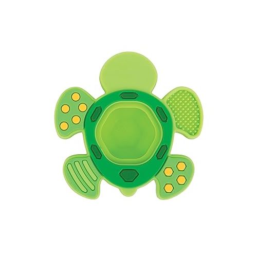  Nuby Teethe N' Pop Sensory Play Teether - BPA-Free Baby Teething Toy - 3+ Months - Turtle