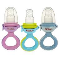 Nuby Twist N' Feed Infant First Foods Feeder with Hygienic Cover: 10M+, Colors May Vary, Multi