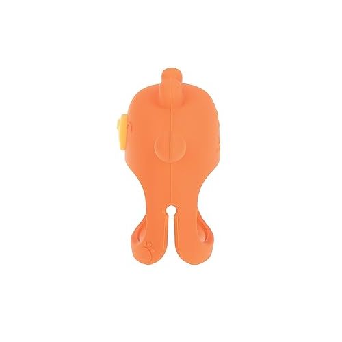  Nuby Silicone Wrist Teething Mitten - Baby Teether Ring - 3+ Months - Coral Bear