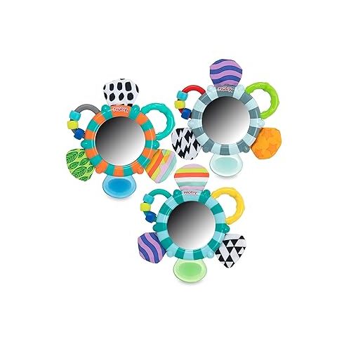  Nuby Look-at-Me Mirror Teether Toy, Colors May Vary