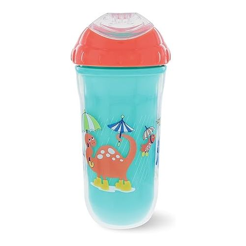  Nuby No-Spill Insulated Cool Sipper, 9 Ounce (Pack of 1) Colors May Vary