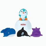 Nuby Pop-Up Penguin Bath Toy with 3 Bath Squirters - Baby Bath Toy for Boys and Girls 18+ Months