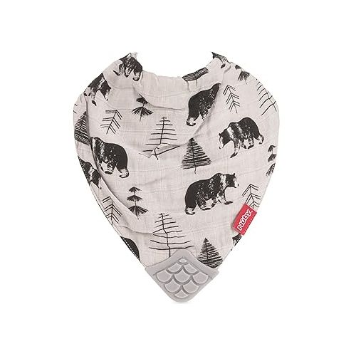  Nuby Baby Bibs - 3 Pc Muslin Bibs - Reversible 100% Natural Cotton Teething Bib - Baby Bibs For Girls And Boys, Baby Essentials