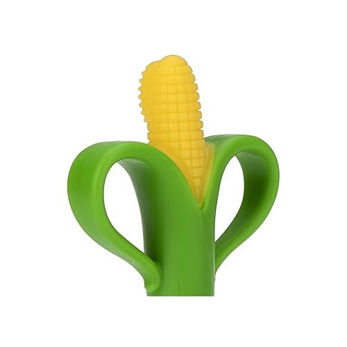  Nuby Soothing Corn Teether, Green, green