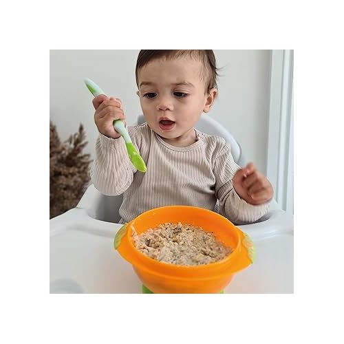  Nuby 6 Piece Long Handle Weaning Spoons, Assorted, One Size