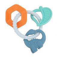 Nuby Chewy Charms Teething Ring, Soft BPA-Free Baby Teething Toy - 3+ Months - Dino