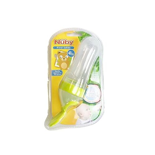  Nuby Natural Touch Silicone Travel Infa Feeder, 3 Ounce, Colors May Vary