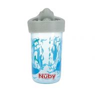 Nuby No Spill 3D Character Sippy Cup with Soft Touch Flo Silicone Top, 12 Ounce, Shark