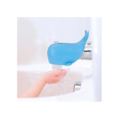  Nuby Bathtub Safety Spout Guard - Compatible with Most Standard Faucets - BPA-Free Bath Toys - Whale