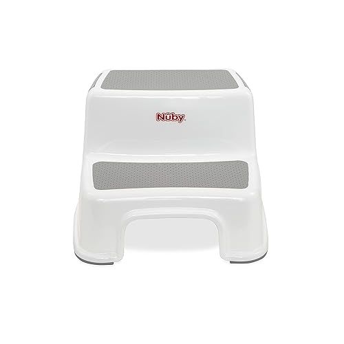  Nuby 2 Step Up Stool for Kids, for Bathroom, Kitchen, and Potty Training