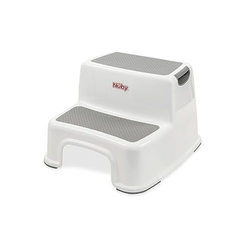  Nuby 2 Step Up Stool for Kids, for Bathroom, Kitchen, and Potty Training