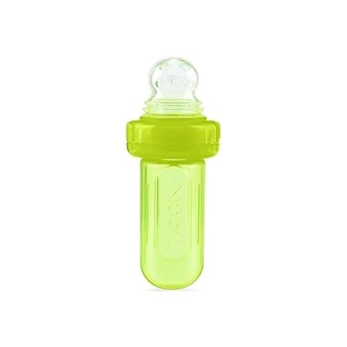  Nuby EZ Squee-Z Silicone Self Feeding Baby Food Dispenser (Green)