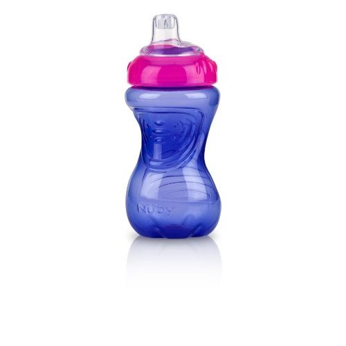  [아마존베스트]Nuby No-Spill Easy Grip Cup, 10 Ounce, Colors May Vary