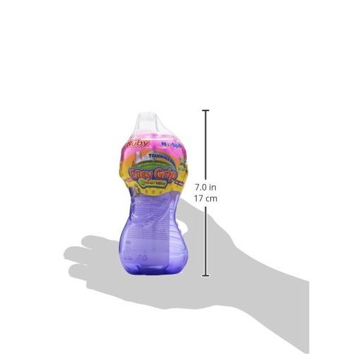  [아마존베스트]Nuby No-Spill Easy Grip Cup, 10 Ounce, Colors May Vary