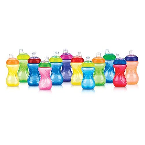  [아마존베스트]Nuby No-Spill Easy Grip Cup, 10 Ounce, Colors May Vary