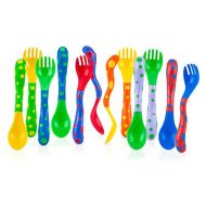 [아마존베스트]Nuby Spoons and Forks , Colors May Vary, 4 Count