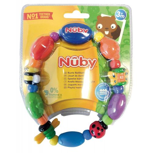  [아마존베스트]Nuby Bug-A-Loop Teether, Colors May Vary