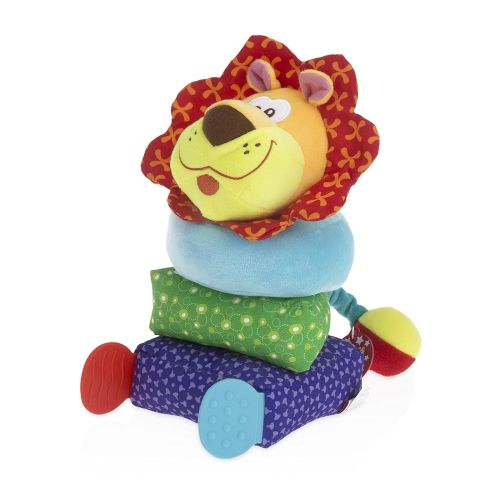  Nuby Build a Buddy Plush Stacking Toy, Lion