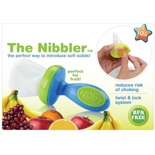  Nuby 2-Pack Nibbler Mesh Feeders, Colors May Vary