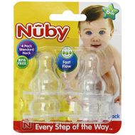 Nuby 4-Pack Standard Neck Fast Flow Nipples