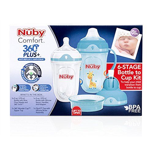  Nuby 6 Stage 360 Comfort Cup Starter Set