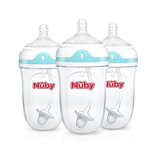  Nuby 3 Piece Comfort 360 Bottle, 9 Ounce