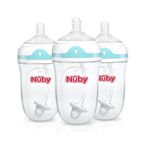  Nuby 3 Piece Comfort 360 Bottle, 9 Ounce