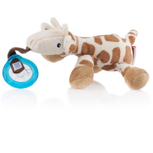  Nuby Plush Snoozie Pacifier Holder (Giraffe)(Pack of 12)