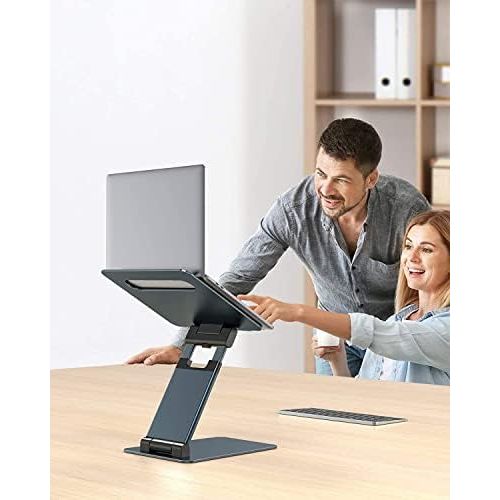  [아마존베스트]Nulaxy Laptop Stand, Ergonomic Sit to Stand Laptop Holder Convertor, Adjustable Height from 2.1 to 13.8, Supports up to 22lbs, Compatible with MacBook, All Laptops Tablets 10-17 -