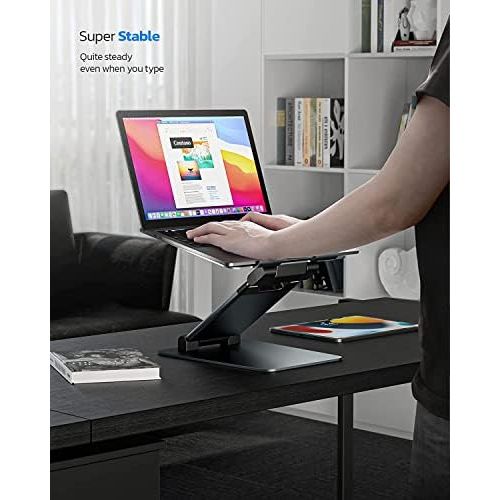  [아마존베스트]Nulaxy Laptop Stand, Ergonomic Sit to Stand Laptop Holder Convertor, Adjustable Height from 2.1 to 13.8, Supports up to 22lbs, Compatible with MacBook, All Laptops Tablets 10-17 -