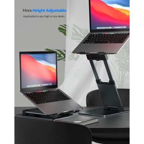  [아마존베스트]Nulaxy Laptop Stand, Ergonomic Sit to Stand Laptop Holder Convertor, Adjustable Height from 2.1 to 13.8, Supports up to 22lbs, Compatible with MacBook, All Laptops Tablets 10-17 -